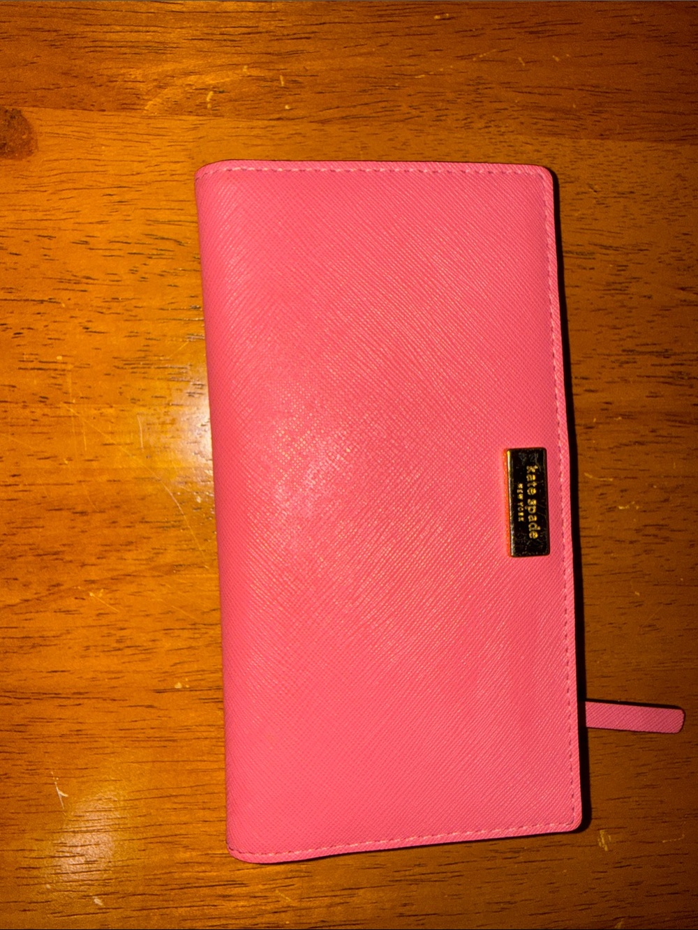 kate spade Pink Saffiano Leather Tote with Matching Wallet - Picture 8 of 10
